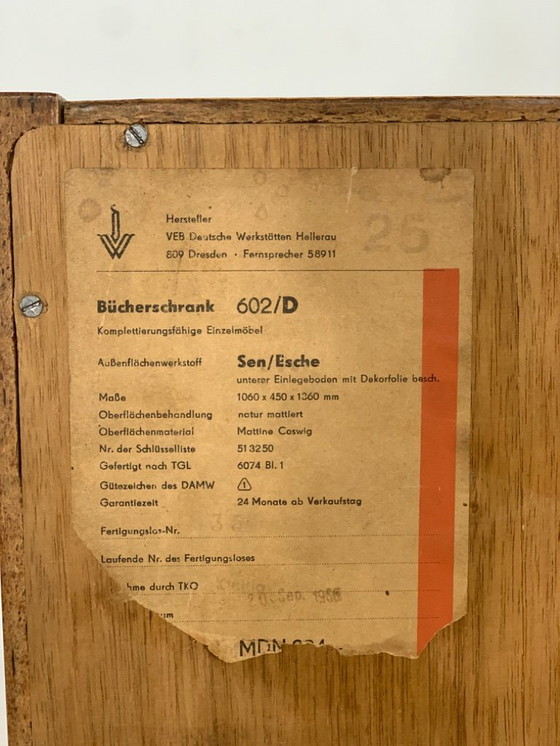 Image 1 of Mid century highboard cabinet display case vintage