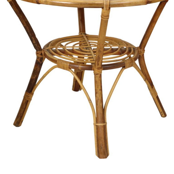 Image 1 of Set vintage di sedie in rattan Poltrone Boho