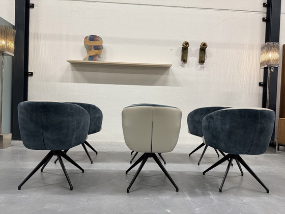 Image 1 of 6 HE Design Tula Drehstuhl, Esszimmer, Lederbezug