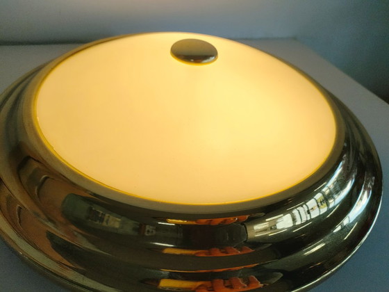 Vintage classic -Hollywood Regency style- Ceiling light (diffused glass shade), Other, White (photo 3 of 9)