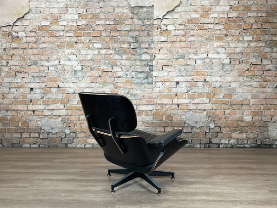 Herman Miller Eames Lounge Chair + Ottoman – Zwart | C. & R. Eames – Stoelen / fauteuils, Leather, Metal (photo 8 of 11)