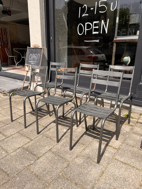 Image 1 of 6 Franse horeca stoelen 