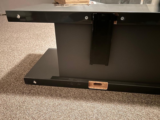 Image 1 of Two Molteni&C anthracite wall shelves - Italian Design