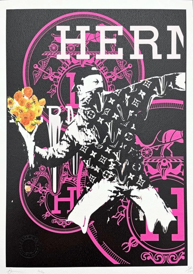 Death Nyc - Banksy Flower Thrower and Hermes - Limited Edition