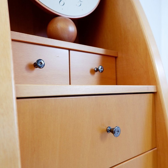 Image 1 of Colonne de tiroirs et horloge vintage 