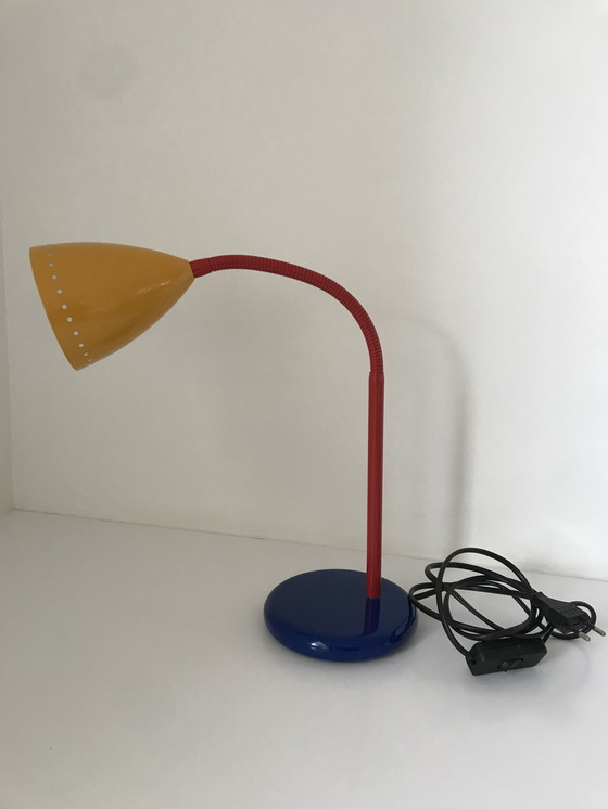 Image 1 of Vintage Happy Light - Modello 54023 - Stile Memphis - Design olandese - Lampada da tavolo - 1980 - Lampada da scrivania