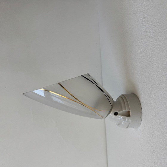 Image 1 of Lot of 3 vintage angled wall lights from the 1950s