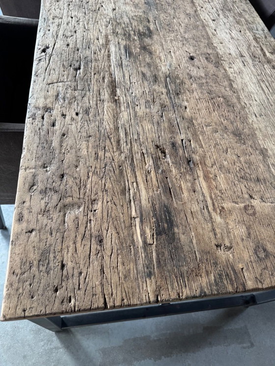 Image 1 of Rustic Robust Large Custom Made oak dining table 320 cm!