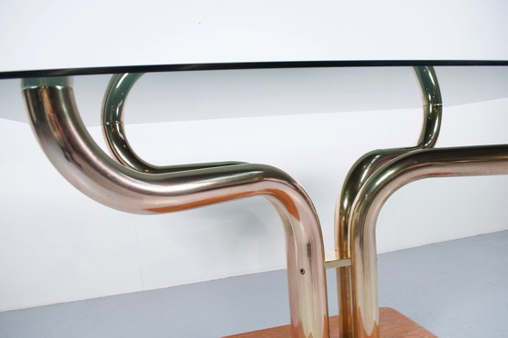 Image 1 of TAVOLO DA PRANZO DI GUIDO FALESCHINI, ANNI '70, MARIANI ITALIA EDITORE