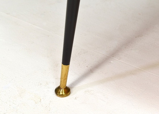 Image 1 of Credenza italiana attribuita a Vittorio Dassi in noce, vetro e ottone - anni '50