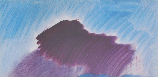 Paysage d'automne par Siegward Sprotte – Estampe expressionniste