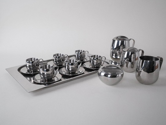 Image 1 of Servizio da caffè e tè, design italiano, anni '80, prodotto in Italia