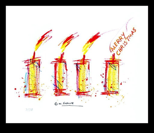 Schlote, Wilhelm - 4th Advent - 3D construction - signed by hand