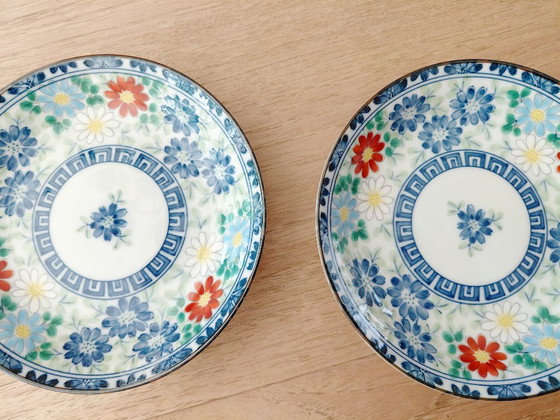 Ensemble de 2 soucoupes vintage en porcelaine Arita Imari japonaise – Objets déco (photo 4 of 11)