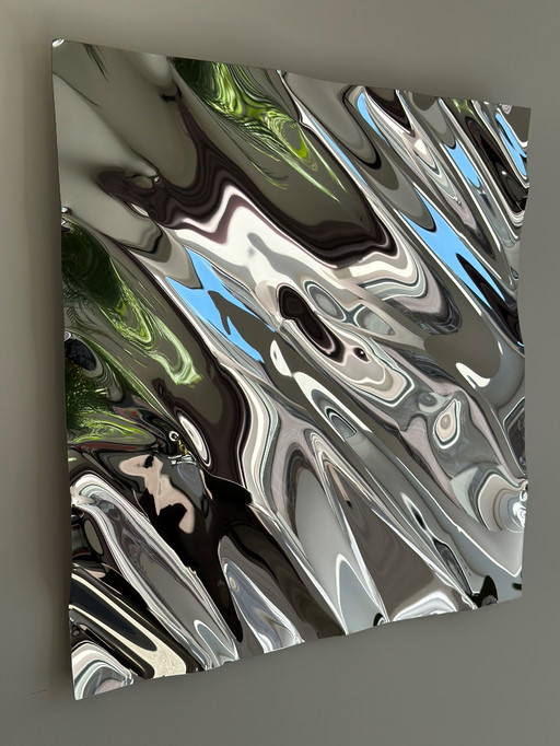 Psychedelic Steel Wall Decoration 60x60