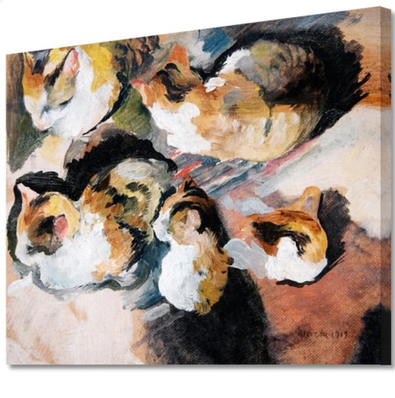 Image 1 of August Macke  ---   Cats                   uit 1909