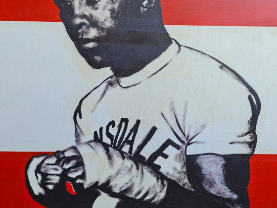 Image 1 of Gemälde von Mohammad Ali auf Holz, 1963