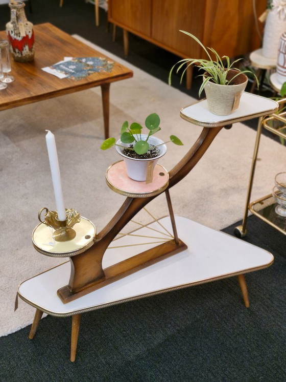Image 1 of Vintage Plant Stand 50s/60s Pastel