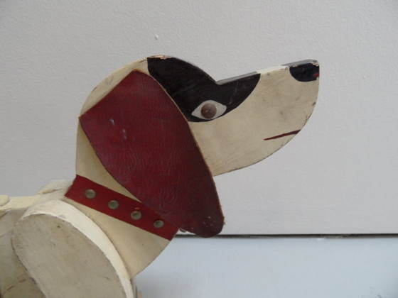 Image 1 of chiens en bois vintage