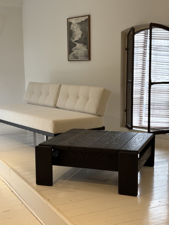 Image 1 of Black wooden coffee table - sleek and robust design