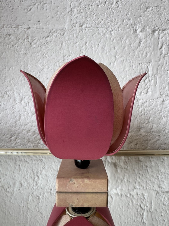 Image 1 of Vintage Lotus Flower Lamp
