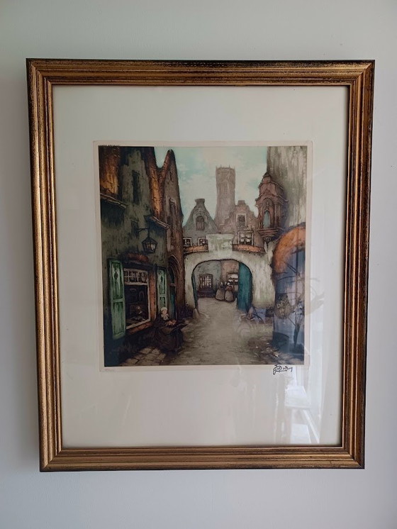 Image 1 of Jef Codron "Sérénité. Signed Etching 115/350