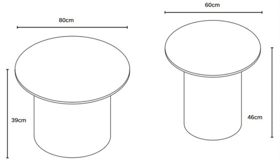 Image 1 of Tavolino BAIETA – Base in travertino e piano in ceramica effetto marmo bianco