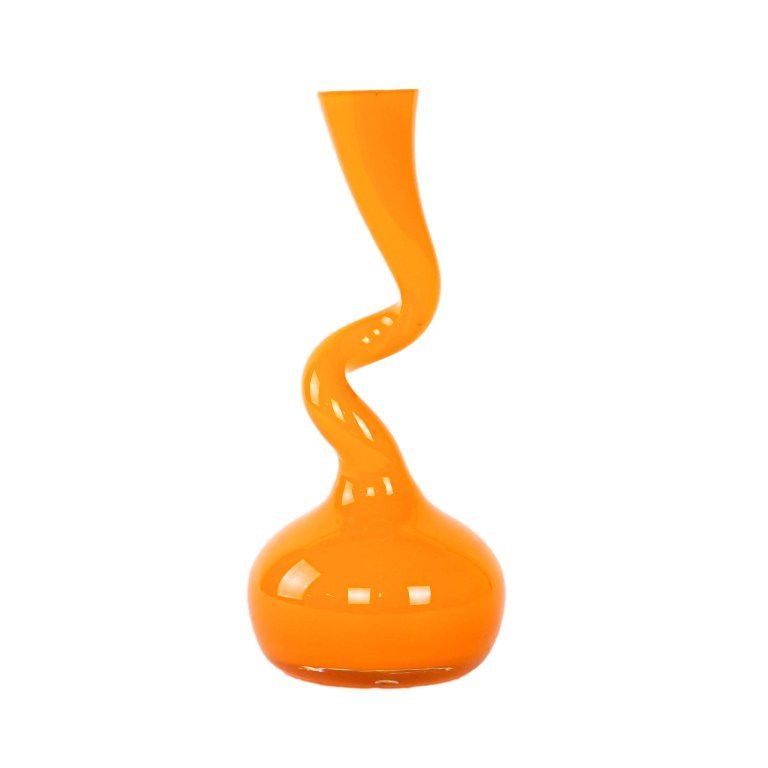 Orange vase, Swing Vase, Danish design, manufactured by Normann