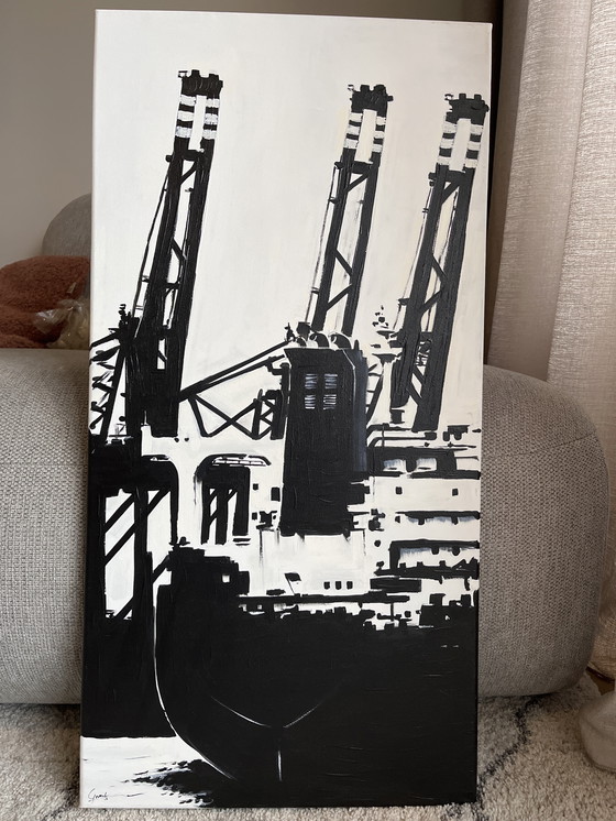 Image 1 of Painting Rotterdam harbor GovArt