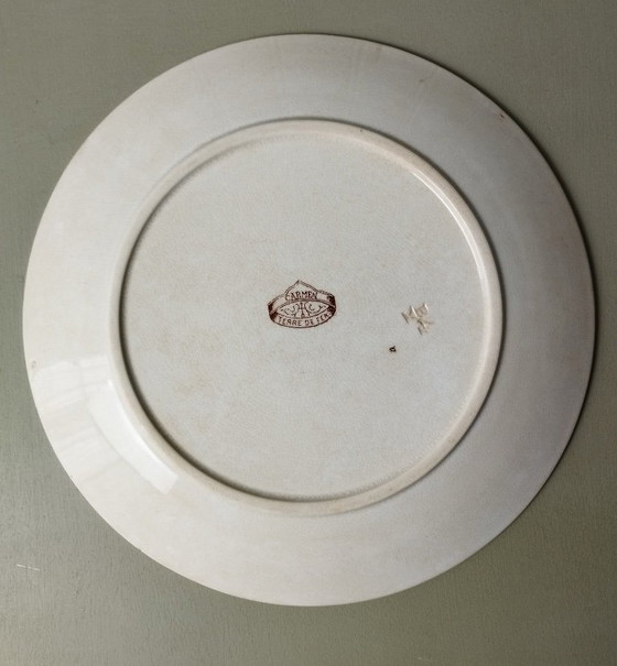 Image 1 of 7 platos llanos de loza Sarreguemines U&C "Carmen"