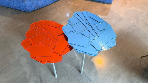 2 salontafels van Fernando en Humberto Campana, geproduceerd door Edra Brasilia