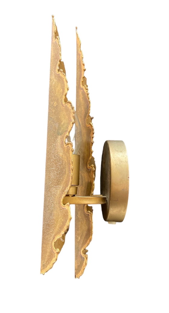 Image 1 of Wandleuchte aus Messing von Svend Aage Holm Sorensen 1960, Dänemark