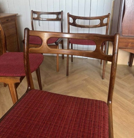 Image 1 of Deense eetkamerstoelen J. Andersen Uldum môbelfabrik