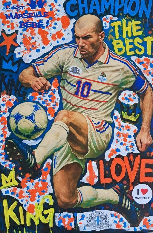 Enzo San Marco - Marseille Baby 2 - Tribute to Alberto Ricardo - Artist's Canvas