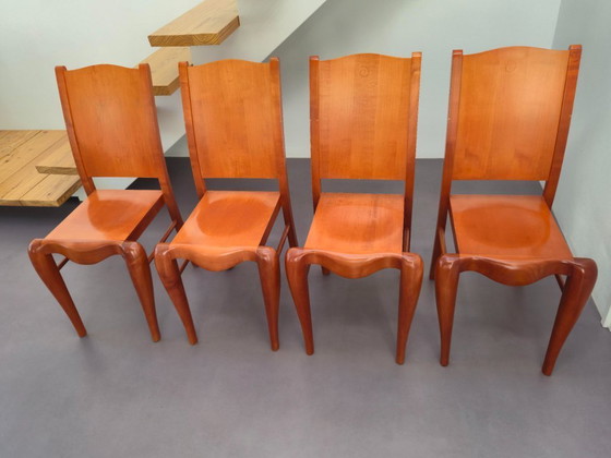 Image 1 of 4x Driade Philip Starck Placide of the Wood dining chairs