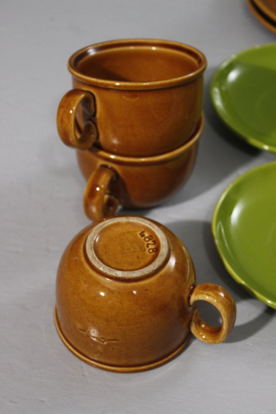 Image 1 of Colombo servizio da caffè vintage in ceramica design Space Age anni '70 Italia