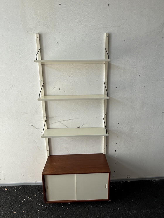 Image 1 of vintage Poul Cadovius Royal System wandsysteem uit de jaren 60, 