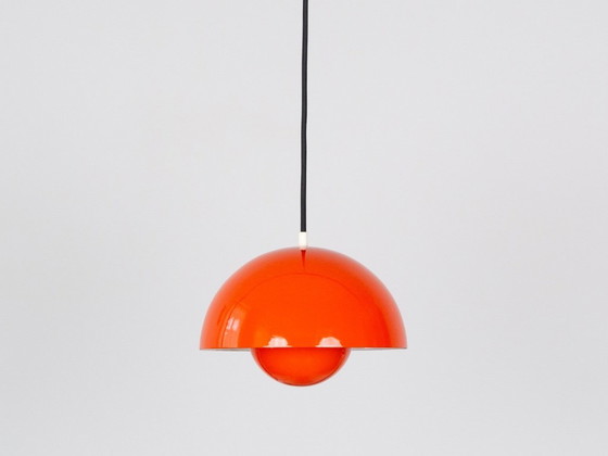 Image 1 of Paar van 2 Deense vintage lampen Bloempot door Verner Panton, Louis Poulsen, 1966
