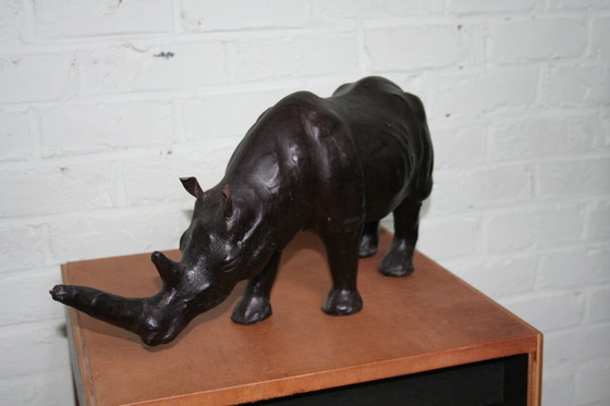 Image 1 of Rinoceronte grande in pelle vintage
