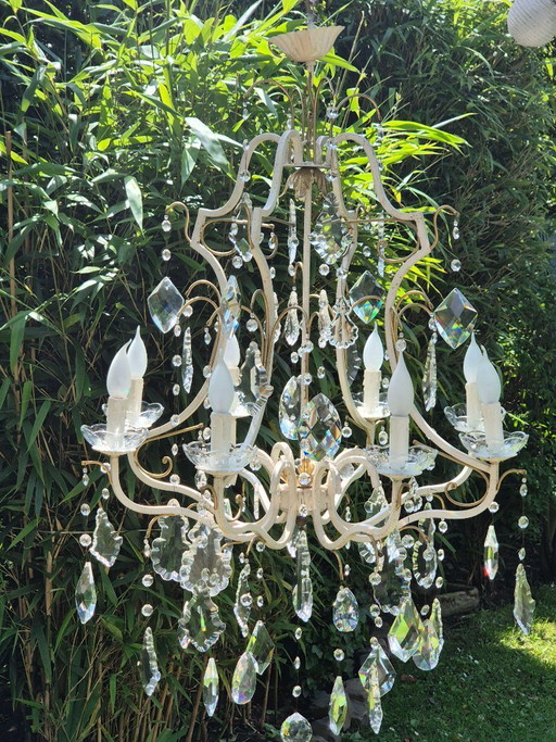 Originele Domicil kroonluchter "Tredo" - Murano glas & gouden accenten