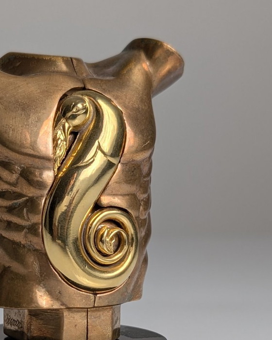 Image 1 of Miguel Berrocal "Torso Roca", escultura de bronce, prueba de artista X/X