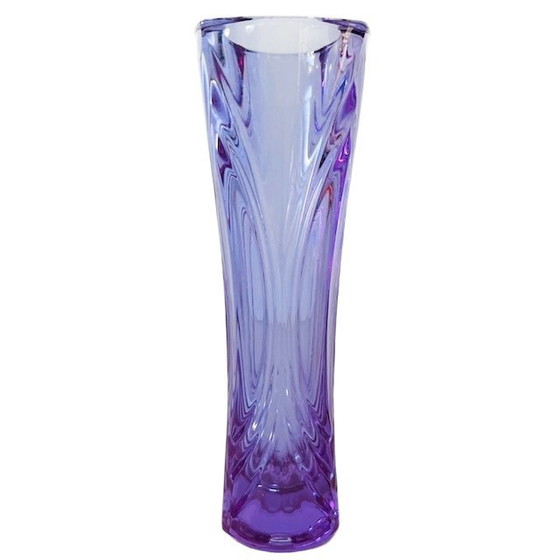 Image 1 of Vaso vintage in neodimio alessandrite Cristal d'Arques, colore viola, anni '70