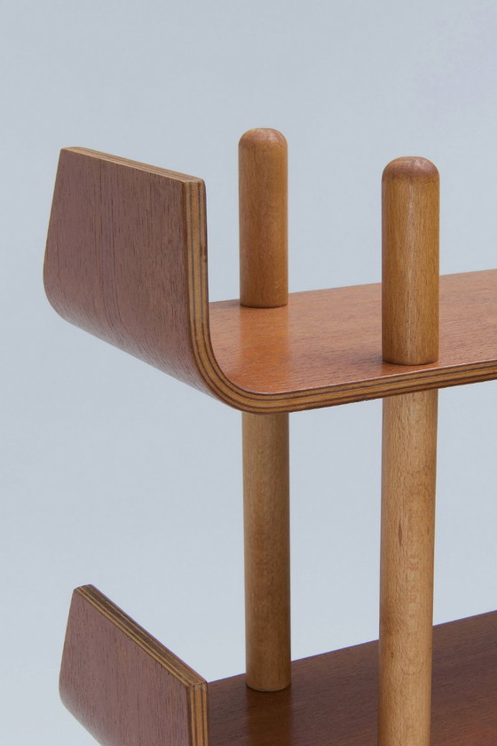 Image 1 of Libreria anni '50 in compensato di teak e betulla - Wilhelm Lutjens