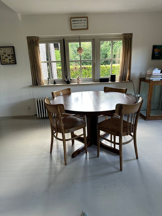 Image 1 of Table à manger à rallonge vintage danoise en bois de rose (Rosewood)