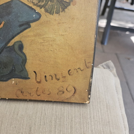 Van Gogh still life on wood