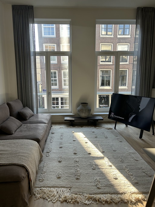 Canapé et fauteuil en lin marron