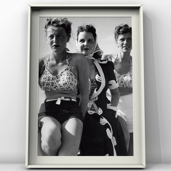 Image 1 of 1x Spettatori sul lungomare - Zandvoort, arredamento d'epoca