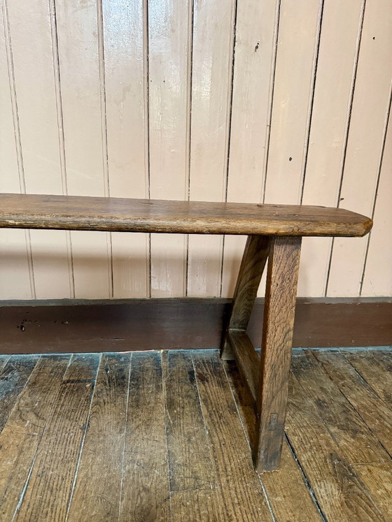 Image 1 of antique wooden bench