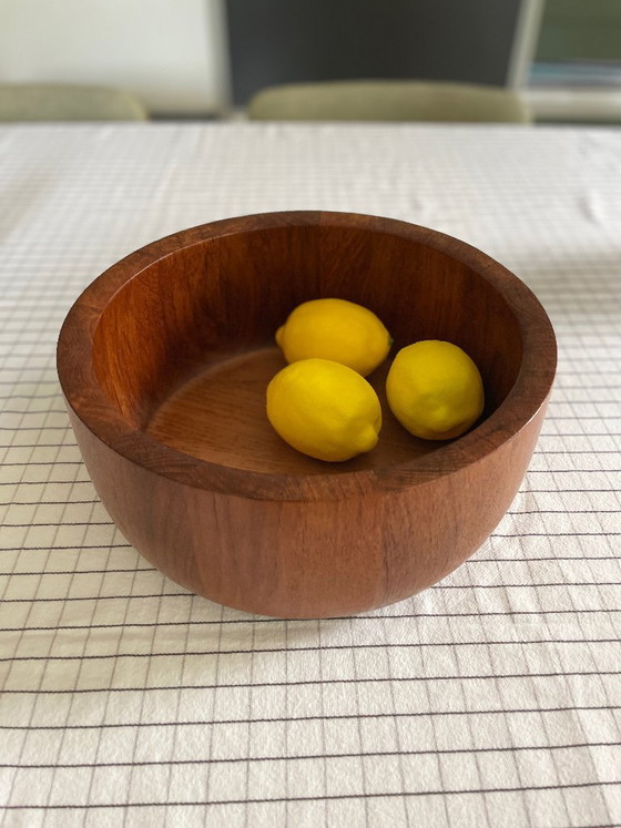Ciotola XXL in Teak Mid Century Nissen Bowl Anni '60 Vintage Scandi – Ciotole, Wood (photo 21 of 22)