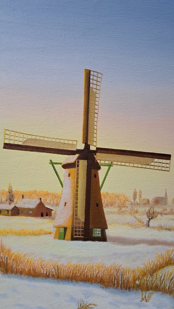 Image 1 of Oil painting: "Winter in Holland"